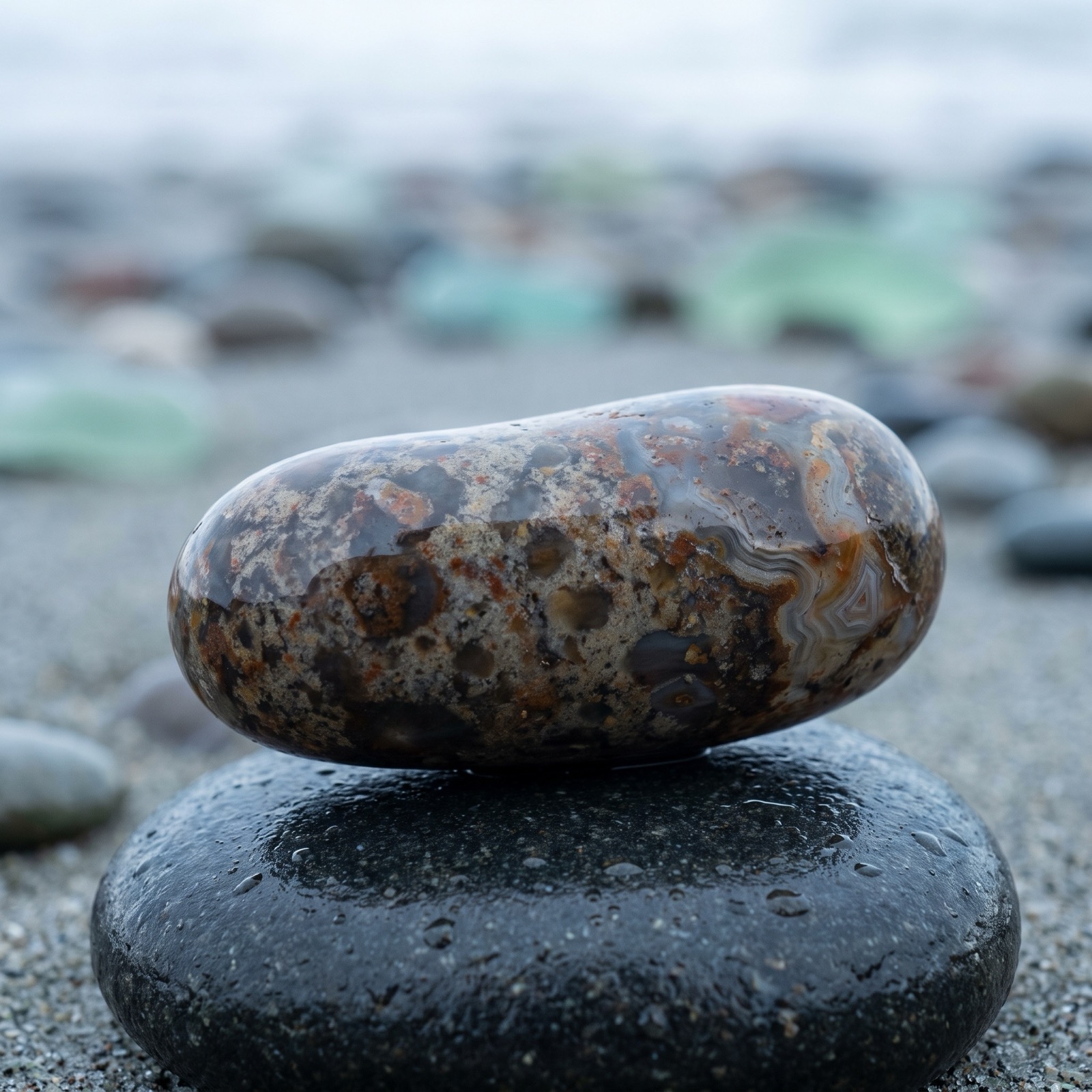 Fossil shark poop (coprolite)